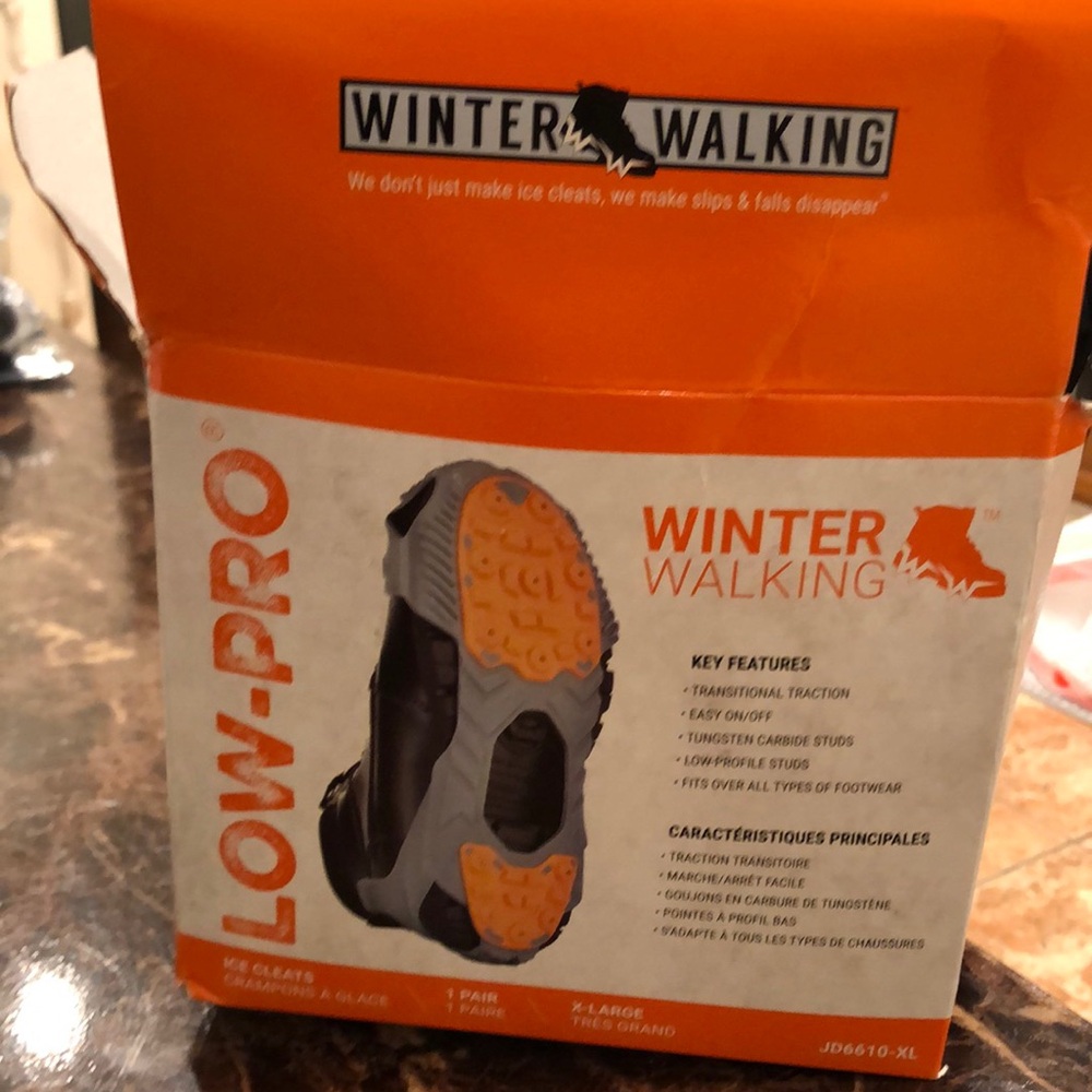 Low pro winter walking ice cleats size XL
